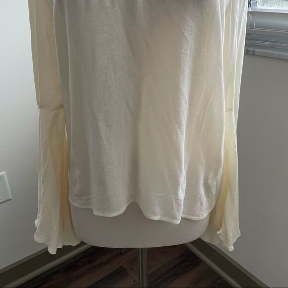 Nwt Jack BB Dakota Ivory Crepe Bell Sleeve - Picture 6 of 11